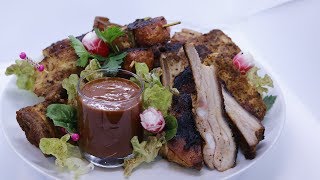 Mixed grill de cochon Tex Mex, sauce BBQ et Rub
