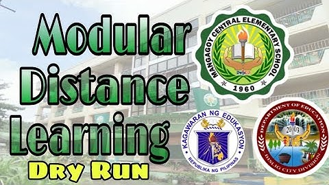 Mangagoy Central Elementary School | Modular Distance Learning (Dry Run)