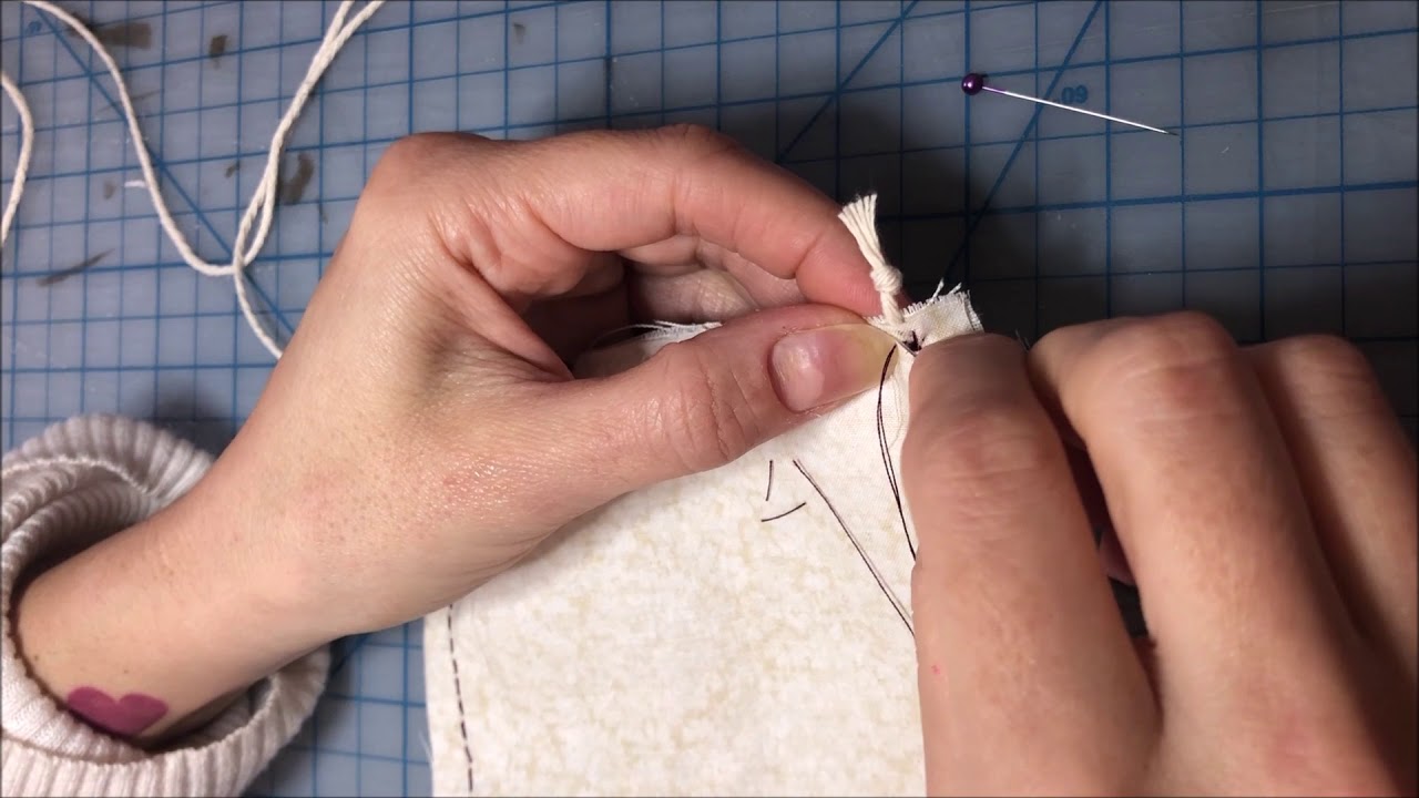 How to hand sew a mask by hand. YouTube