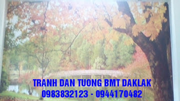 Tranh dán tường buôn ma Thuột Đăk Lăk