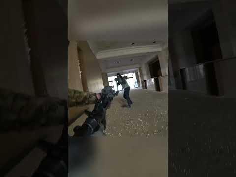 A FOLDING STOCK ON A GBBR #airsoft #airsoftcqb #warzone #fakegun #milsim #paintball #army #military