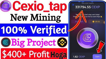 CEX.IO Power Tap Telegram Bot Mining Offer 2024।Same Notcoin Mining Project। CEX.io List Soon