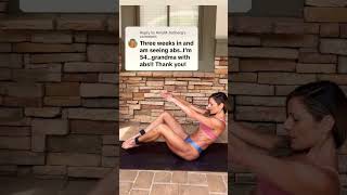 How do I get abs over 40? #shortsyoutube #barre #workout #barrecore #absworkout #tonedabs #fitness