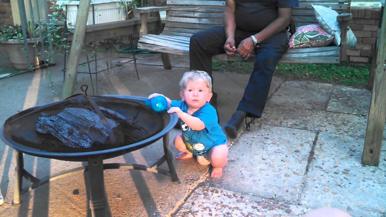 Markus working hard to fill his diaper