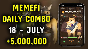 Memefi Daily Combo 18 July  | today memefi 5,000,000 coin