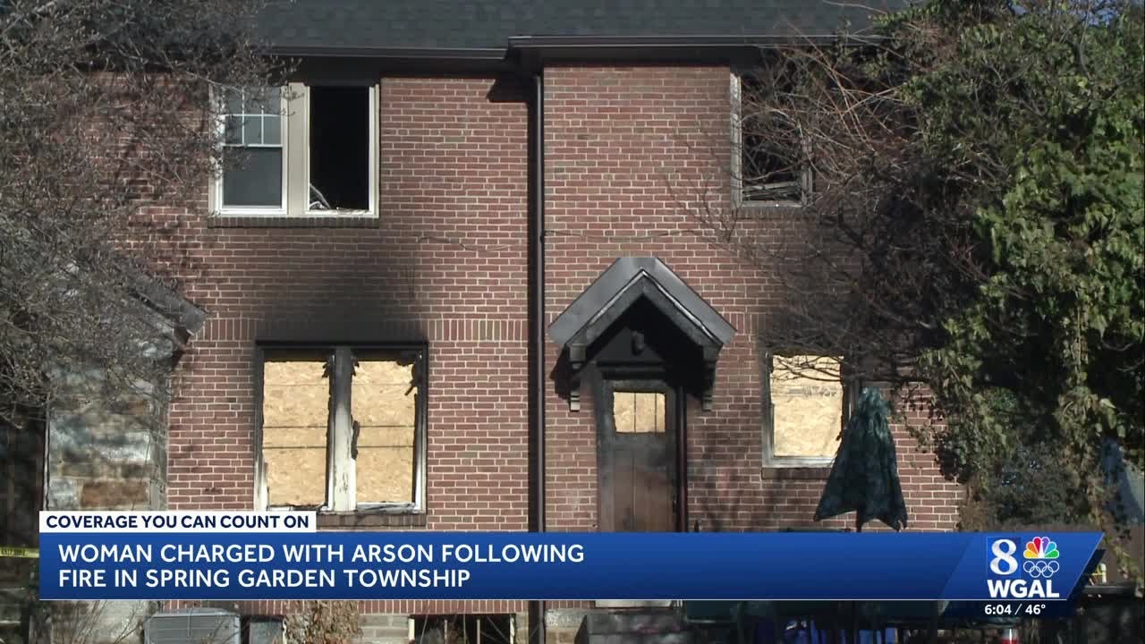 Woman charged with arson following fire in spring garden township - YouTube