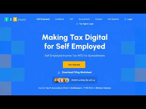 Self-Employed Income Tax MTD Bridging Software Excel Spreadsheet Filer