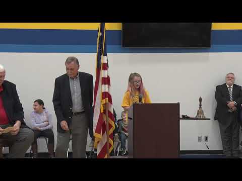 Gov. Justice speaks at bell ringing ceremony at new Mountain Valley Elementary School in Bluefield