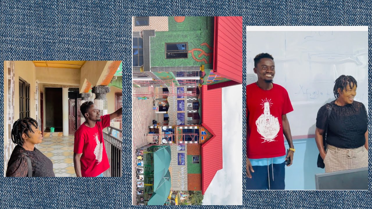 Kwadwo Nkansah Lilwin guides Ghanaian Actress Mama Kali on a tour at GreatMinds international school