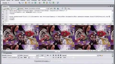 Como insertar imagenes de fondo a dreamweaver