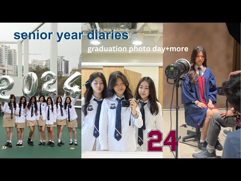 Senior year diaries || graduation photo day + more