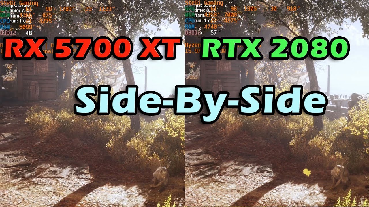 Sorg Uhøfligt nød AMD Radeon RX 5700 XT vs. NVIDIA RTX 2080 Side-By-Side Compared - YouTube