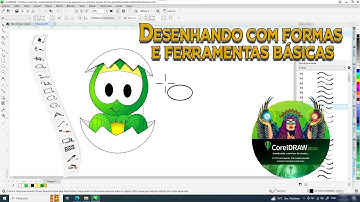 Como criar desenhos no CorelDRAW usando formas geométricas básicas parte- 02