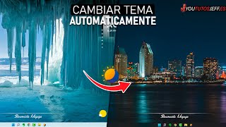 Cambia el TEMA Oscuro y Claro AUTOMATICAMENTE Segun tu HORARIO 🔵 Windows screenshot 1