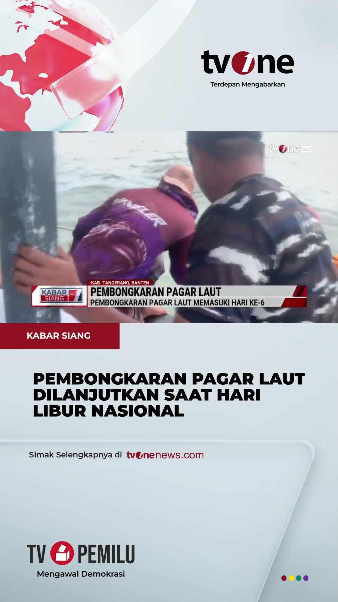 Ratusan Personel Gabungan Dikerahkan Lagi Bongkar Pagar Laut | tvOne