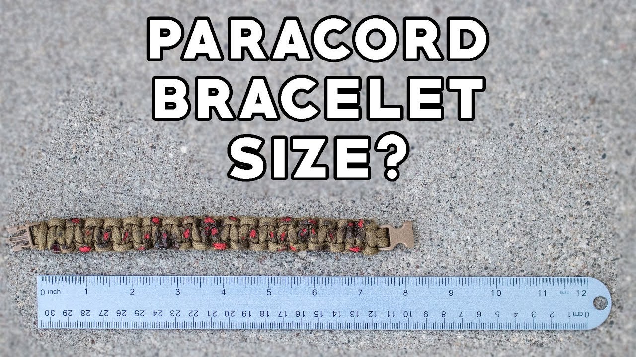 Paracord Bracelet Length Chart