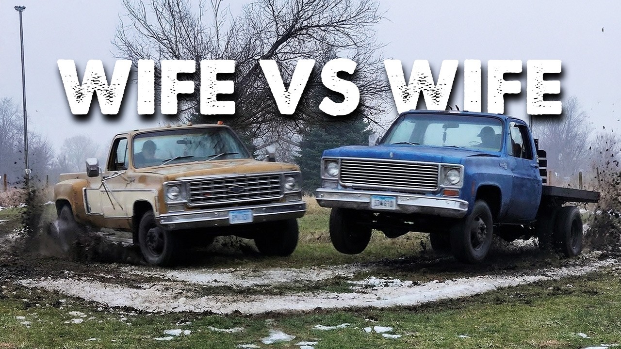 Соревнование дешевых грузовиков! (Squarebody против Squarebody) Какая из жен победит?