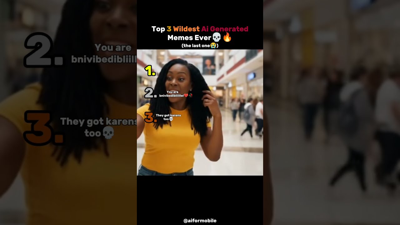 TOP 3 WILDEST AI GENERATED MEMES EVER The Last One Aigenerated Ranking Tiktok Meme
