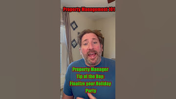 PM Tip of the Day|| Finalize your Holiday Party || Property Management 101 #shorts