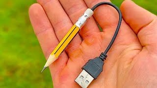 MAKE SOLDERING IRON FROM PENCIL #DIY #INVENTIONS
