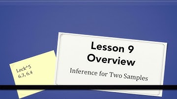 Lesson 9 Overview Video (Fall 2017)