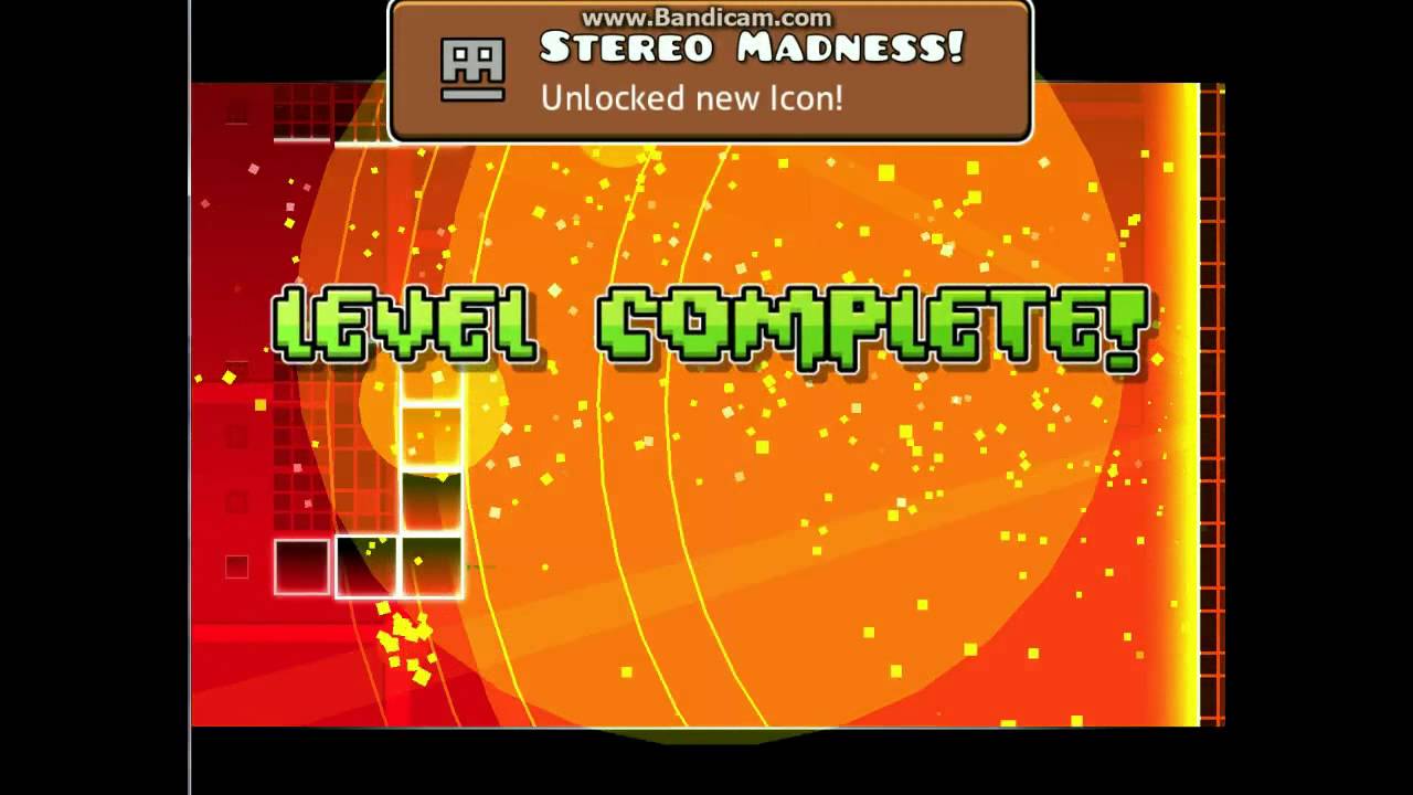 Geometry dash level 1 and a random level - YouTube