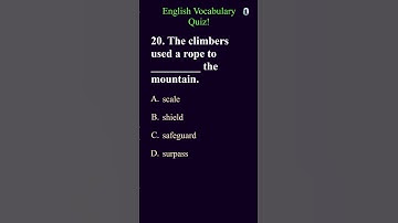 50 Vocabulary Quiz #part7 MCQ | English words #vocabularyquiz #englishvocabulary #quiz #englishquiz
