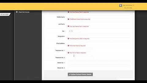 TMS Tutorial Part 7.6 Contact Person