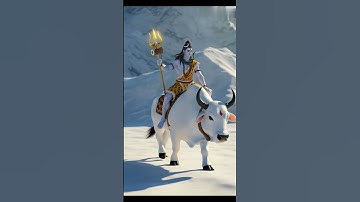 Bholenath on Nandi: Epic Bull Run AI Video! #shorts #ai #ytshorts