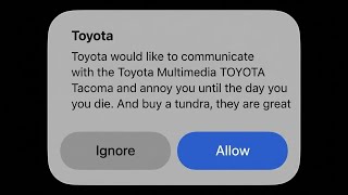 How to STOP the Toyota CarPlay Message