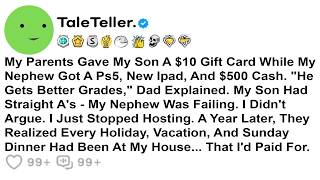 My Parents Gave My Son A $10 Gift Card While My Nephew Got A PS5, New iPad, And $500 Cash. He Gets