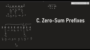 C. Zero-Sum Prefixes| Codeforces Round #833 Div 2