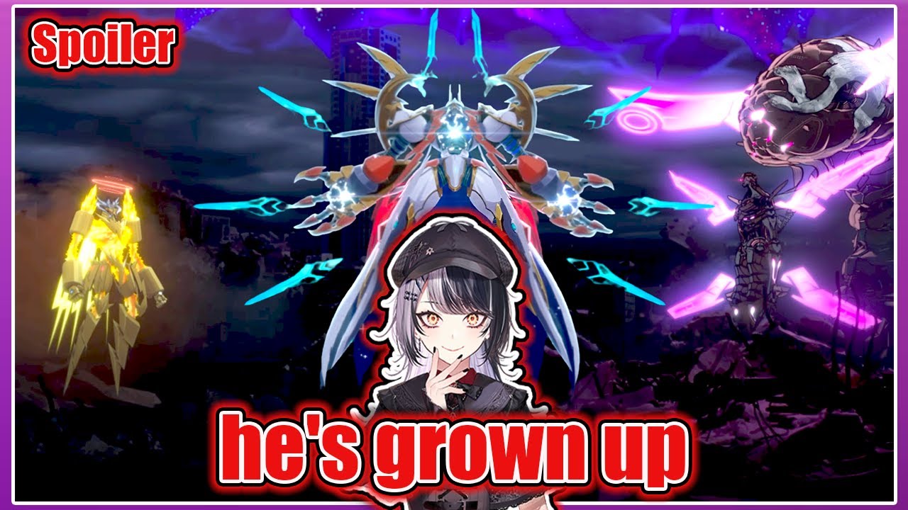 Shiori Reaction to the Jupitermon and Gracenovamon Scene in Digimon Story Time Stranger【Hololive EN】