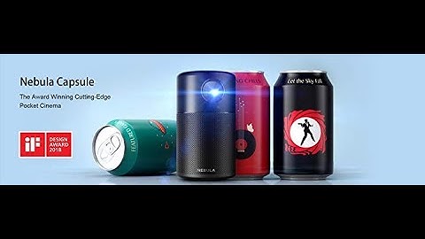 Nebula Capsule Smart Mini Projector, by Anker, Portable 100 ANSI lm High-Contrast Pocket Cinema