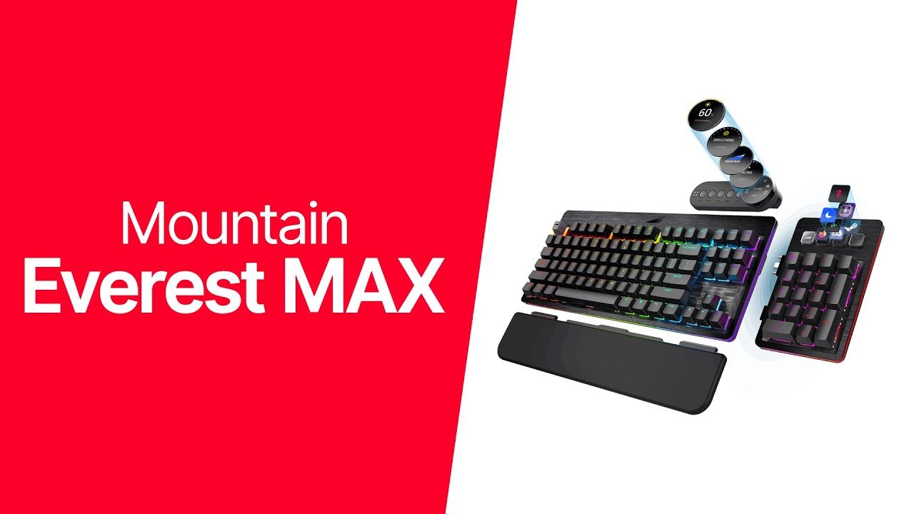 Clavier Gamer mécanique (sans switch ni touche) Mountain Everest Core  Barebone TKL RGB (Noir) à prix bas