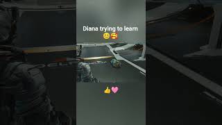 Skateboard fun 😊 #pragmata #skateboarding #skate #ps5 #sony #diana #child #robot #playing #shorts
