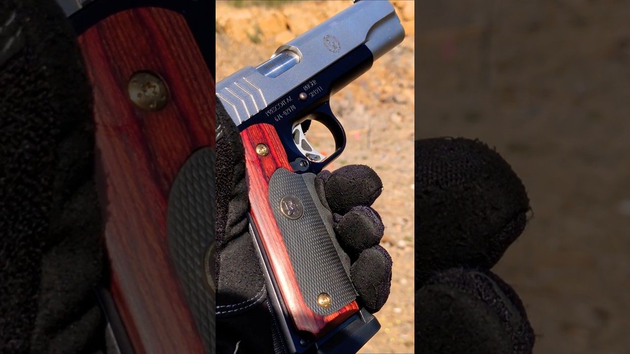 Ruger 9mm SR-1911 two tone 1st person POV