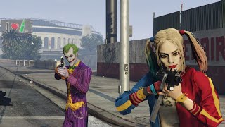 GTA 5: Joker and Harley Quinn Take Over Los Santos... (GTA 5 Mods)