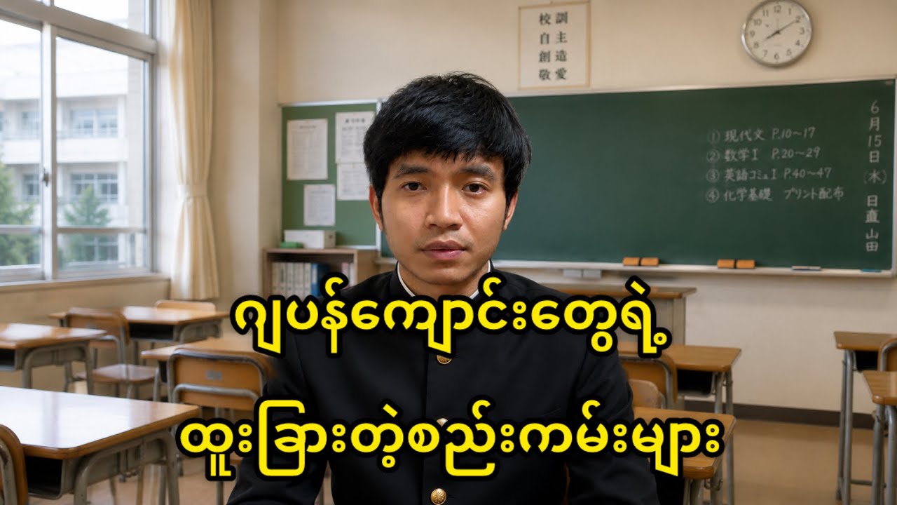🇯🇵ဂျပန်ကျောင်းတွေရဲ့ထူးခြားတဲ့စည်းကမ်းများ@HtooinJapan 