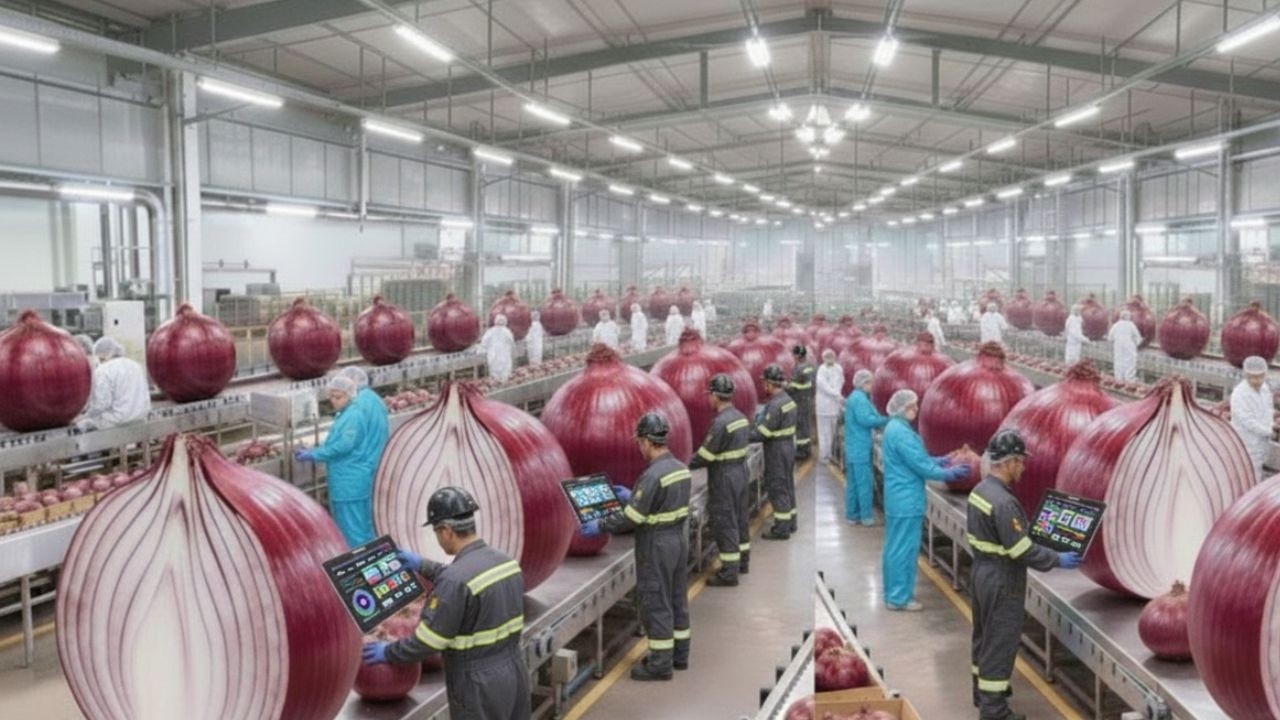 Inside the Largest U.S. Onion Factory  From Raw Onions to Premium Powder