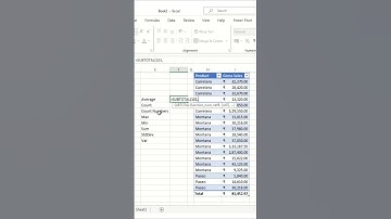 Excel SUBTOTAL Function in Action