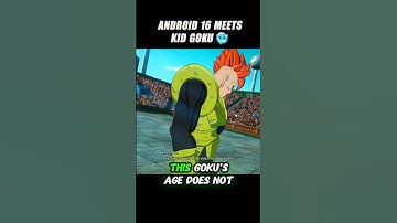 Android 16 Meets Kid Goku Dragon Ball 🤯 #crashout #android16 #sparkingzero #dragonballz #dbz