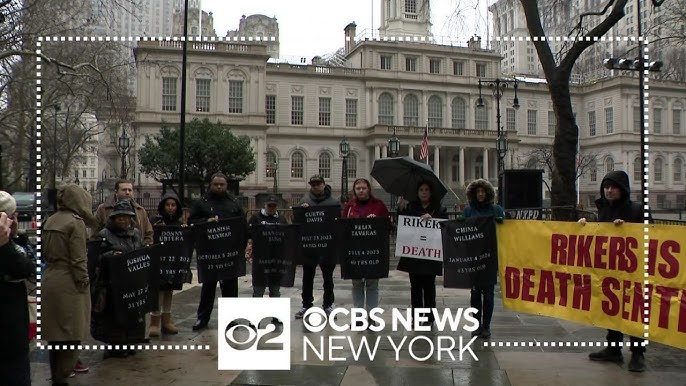 Protest Held Outside City Hall After Death Of Detainee On Rikers Island