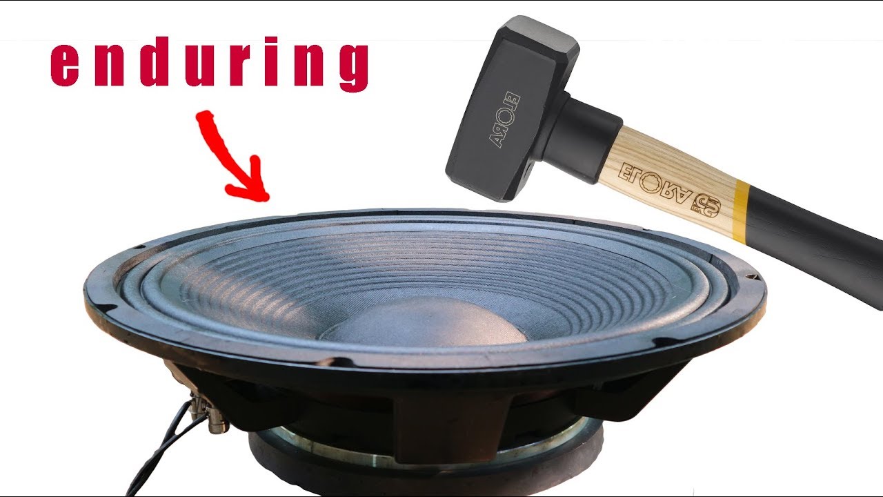 Test the power of giant bass speaker YouTube