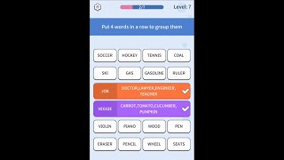 Association Sort: Word Match - Levels 1-10 screenshot 1