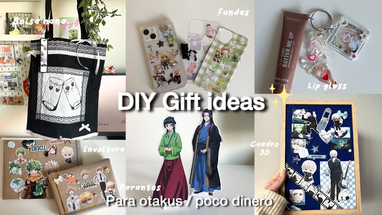 7 DIY gift ideas para Otakus 🌸 | Poco dinero, fáciles 💖