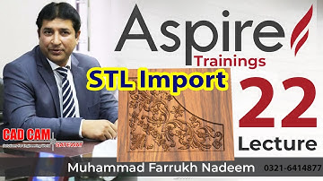 How to Convert STL to Import to upload on Aspire (Aspire lecture 22) | CAD CAM Gateway