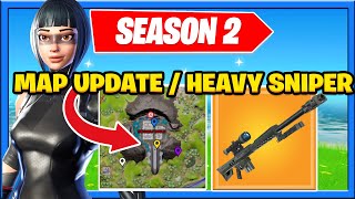 Fortnite Heavy Sniper Update With Map Update Changes Today Heavy Sniper is Back Chapter 3 Season 2