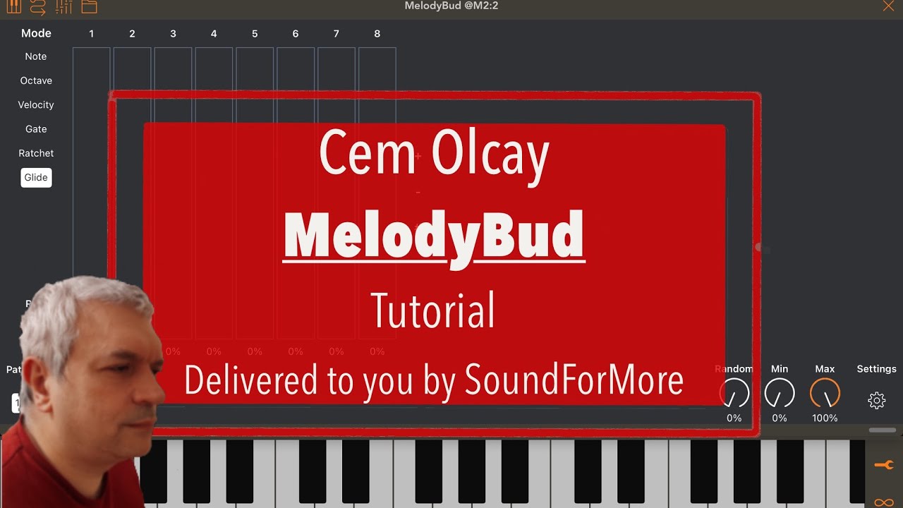 Cem Olcay MelodyBud AUv3 Midi Generative Sequencer - Tutorial - YouTube