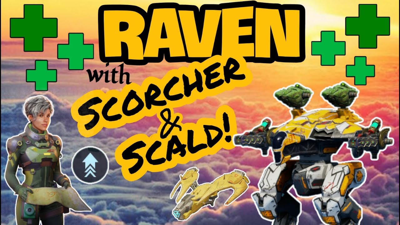 Scorcher Scald Raven with Kestrel & Jump Unit | War Robots